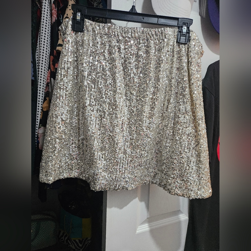Sequin Skirt XL